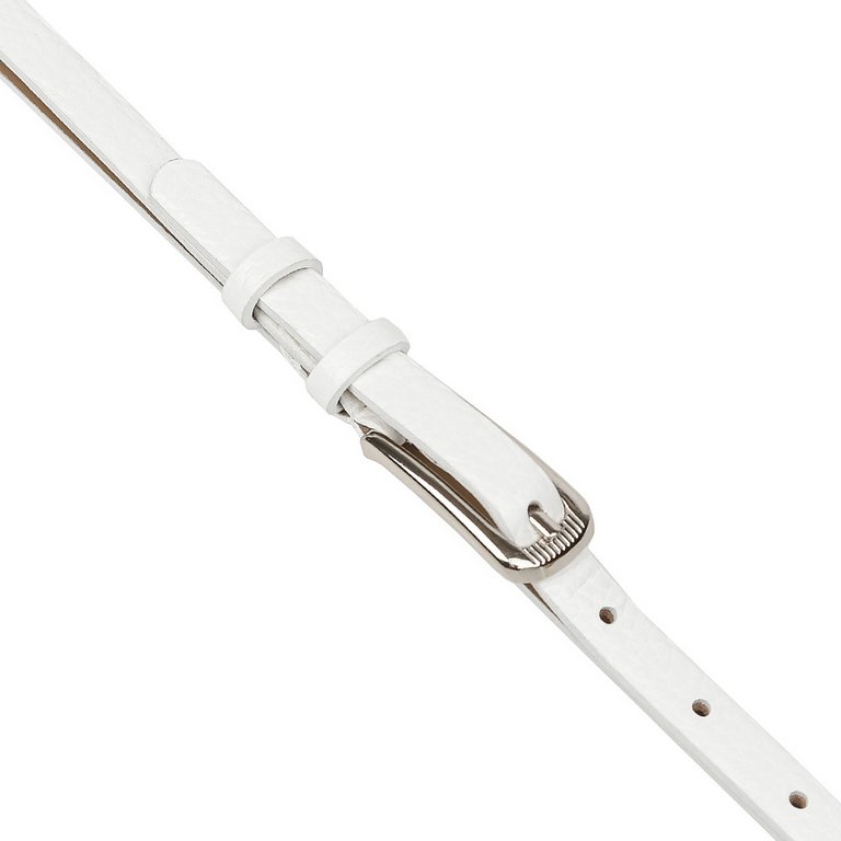 Ремень FABRETTI женский, натуральная кожа, размер 120, белый