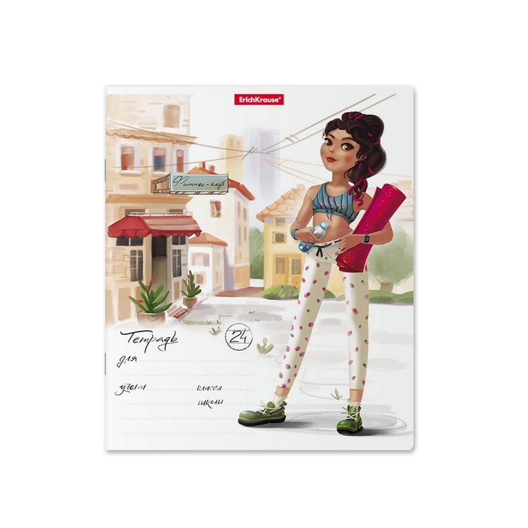 Тетрадь 24 лист лин. А5 "Девочки-красавицы"