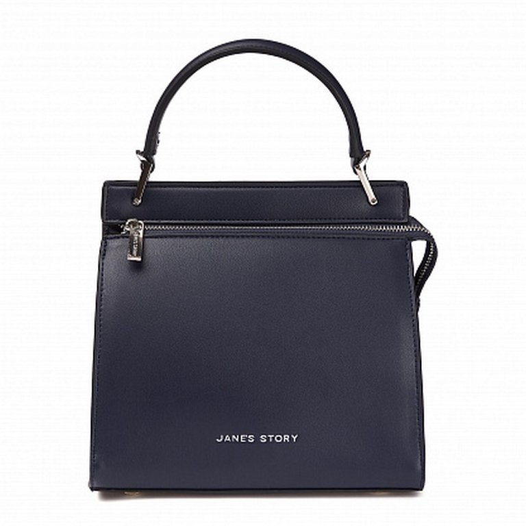 Сумка женская Jane's Story 23х19х12см, экокожа, синяя