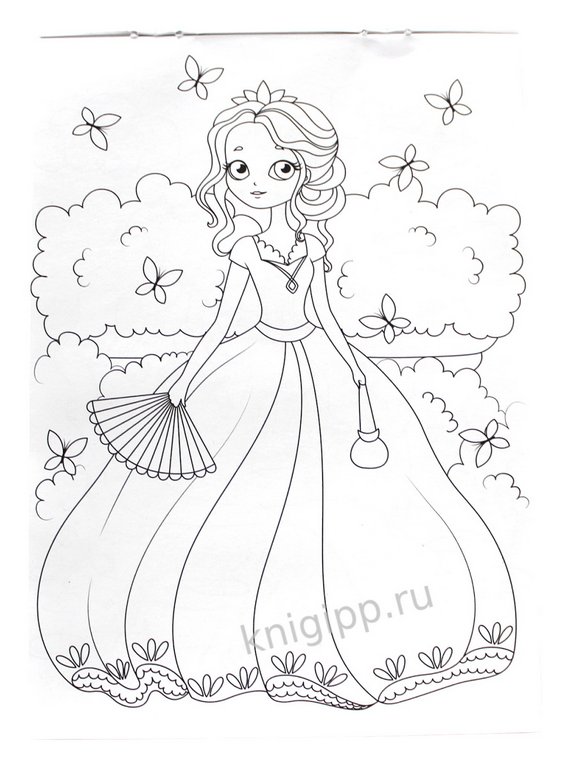 Раскраска А5 "Для девочек" 16 стр.ПРОФ-пресс