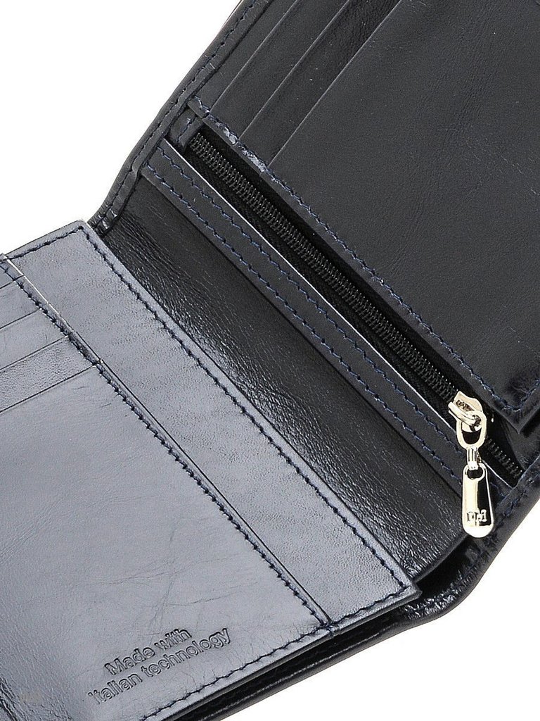 Портмоне D.Morelli "Бонни" нат.кожа, синий