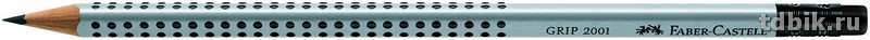 Карандаш ч/г HB трехгранный Faber-Castell GRIP 2001 с ластиком