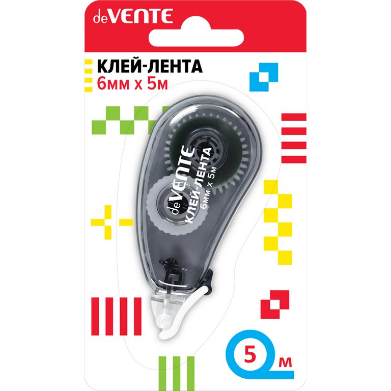 Клей-лента 6мм*5м фронтальный аппликатор deVENTE