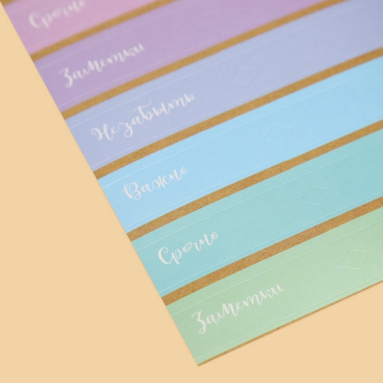 Наклейки-разделители "Мои заметки" 9*18 см