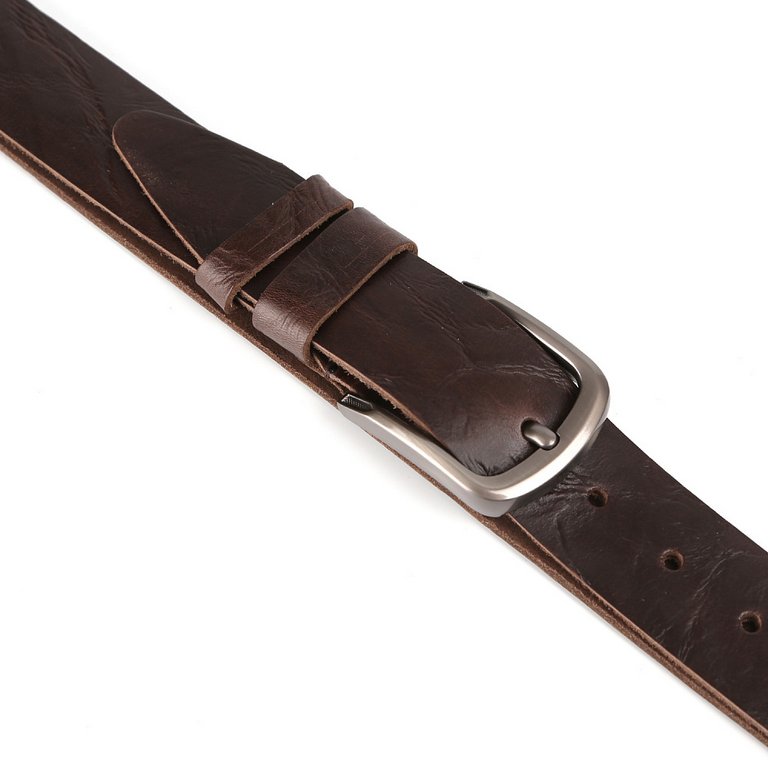 Ремень LEO VENTONI мужской, натуральная кожа, размер 130, коричневый