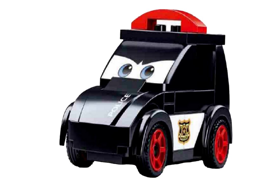 Конструктор пластиковый  39 дет. "Инерционная машинка-4" Sluban