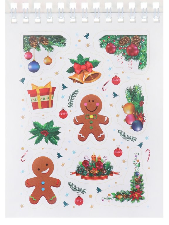 Набор наклеек 150 шт "Мой Уютный Новый год" 16л., А6, MILAND