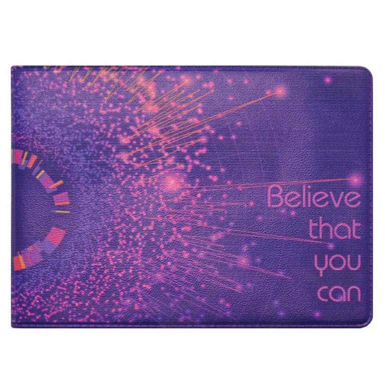 Обложка для студенческого билета "Believe" кожзам, 83*220 мм