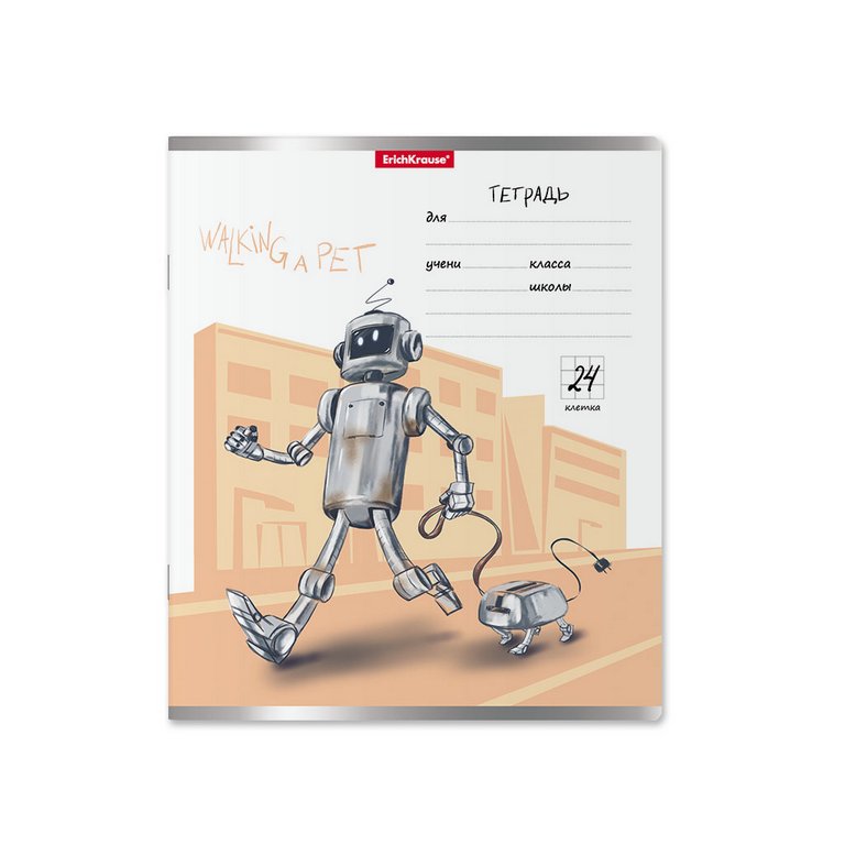 Тетрадь 24 лист лин. А5 "Robolife"