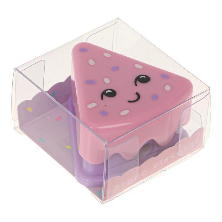 Точилка с контейнером Bruno Visconti "Кексик", 4 цвета