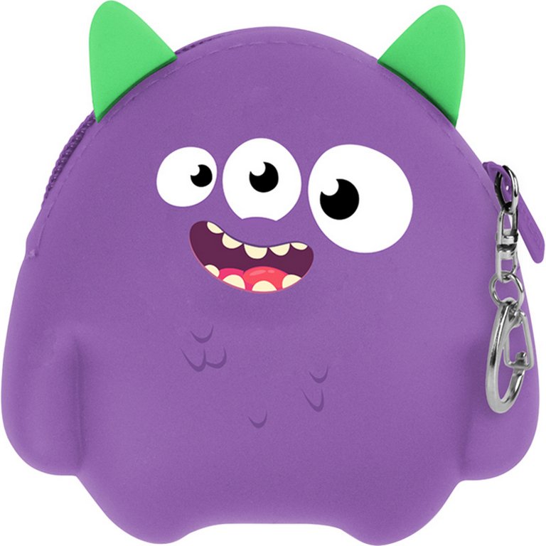 Кошелек детский Kite "Монстрик" силикон, фиолетовый