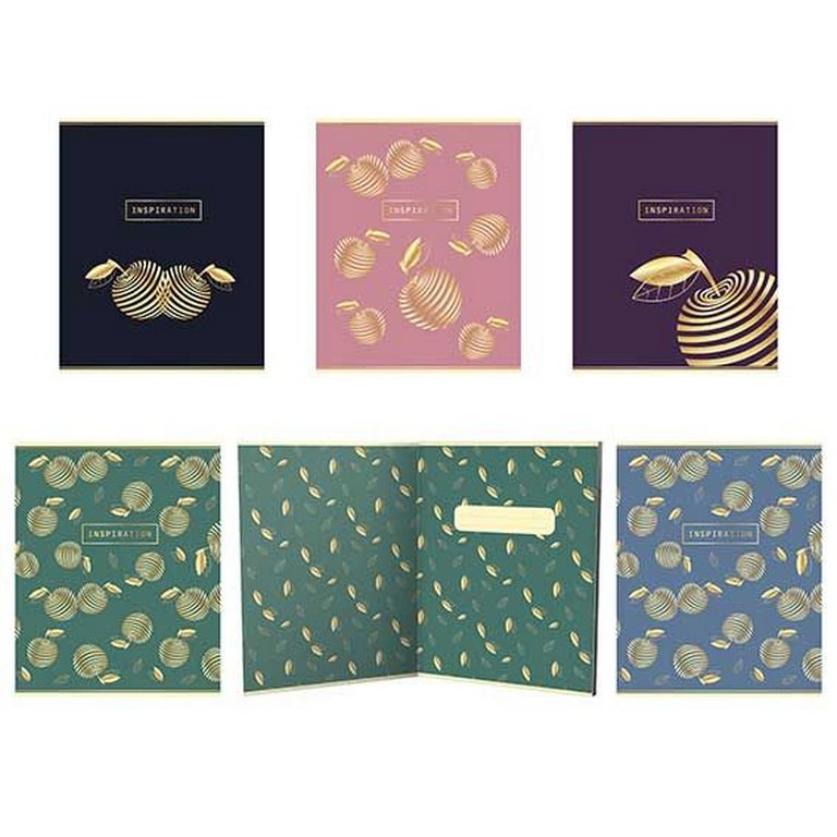 Тетрадь 48 лист кл. А5 на скрепке "Золотое яблоко"