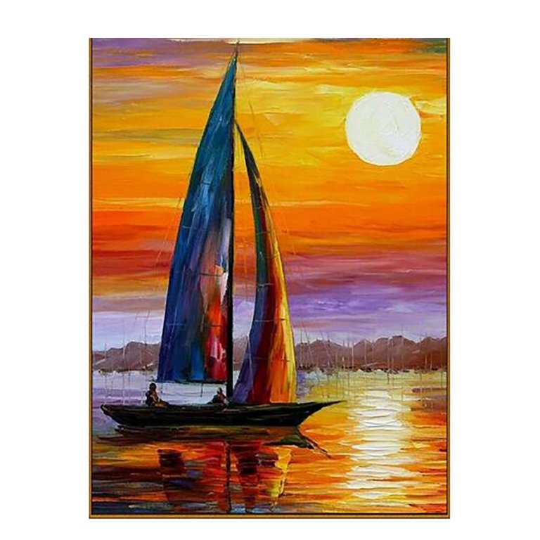 Алмазная мозаика 20*28см "Под парусом" MILATO N-188