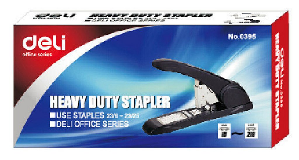 Степлер мощный 23/6, 23/23 до 210л Deli ассорти