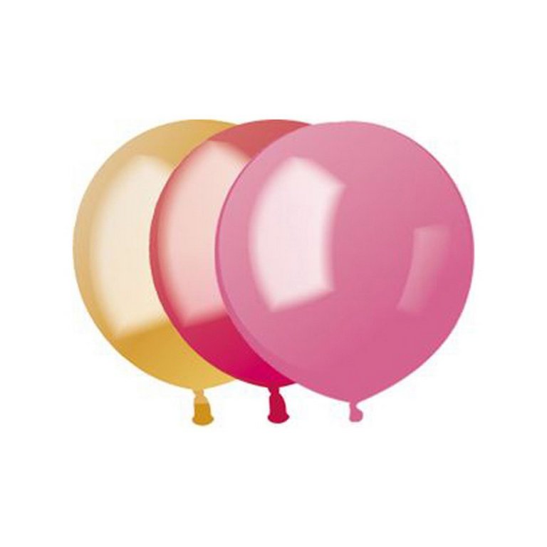 Шар воздушный 14 дюймов (35см) без рисунка ассорти металлик