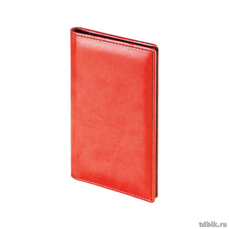 Визитница на 72 визитки Sidney Nebraska кожзам, цвет красный