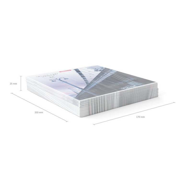 Тетрадь 48 лист кл. А5 на скрепке "Moscow Bridge" 5 ВИДОВ