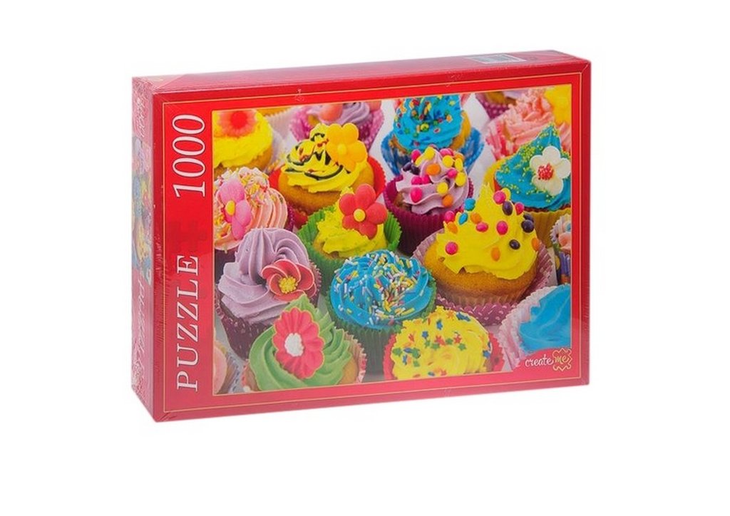 Пазлы 1000 дет. "Цветные пирожные" Рыжий КОТ