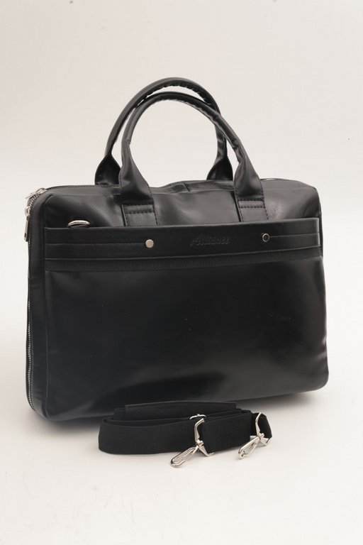 Сумка мужская "Alliance" 39*27*8см экокожа, черная