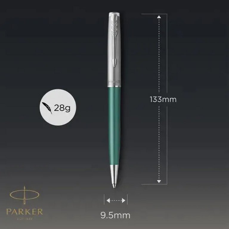 Ручка шариковая Parker Sonnet Essentials LaqGreen СT M (нерж.сталь)
