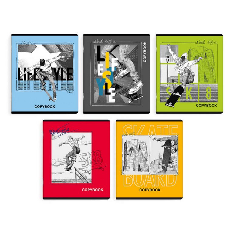 Тетрадь 48 лист кл. А5 на скрепке "СТИЛЬ ЖИЗНИ"