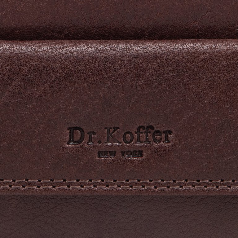 Футляр для ключей Dr.Koffer 7,5*13,5 см, темно-коричневый