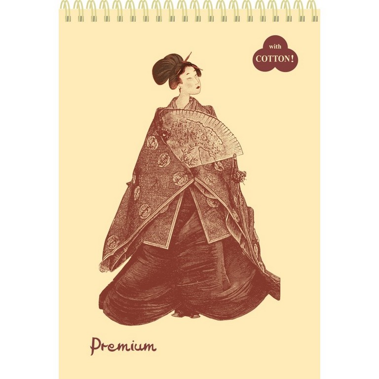 Блокнот для эскизов 210*297 мм, 30л., на пружине "Premium Sand" песочный