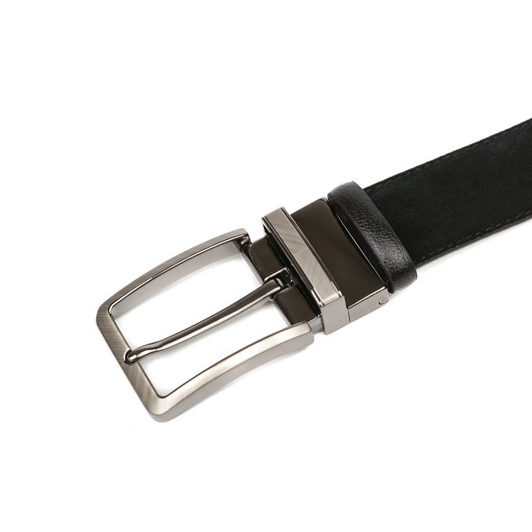 Ремень FABRETTI мужской, натуральная кожа, размер 120, чёрный