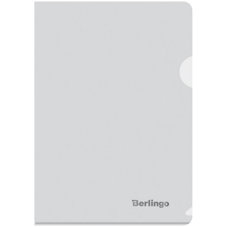 Папка-уголок A5 пластик. 0,18 мм  прозрачная Стамм