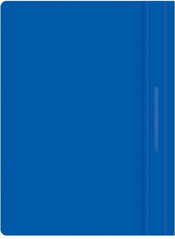 Папка-скоросшиватель А4 пластик, (0,11/0,13 мм) синяя Silwerhof Eco