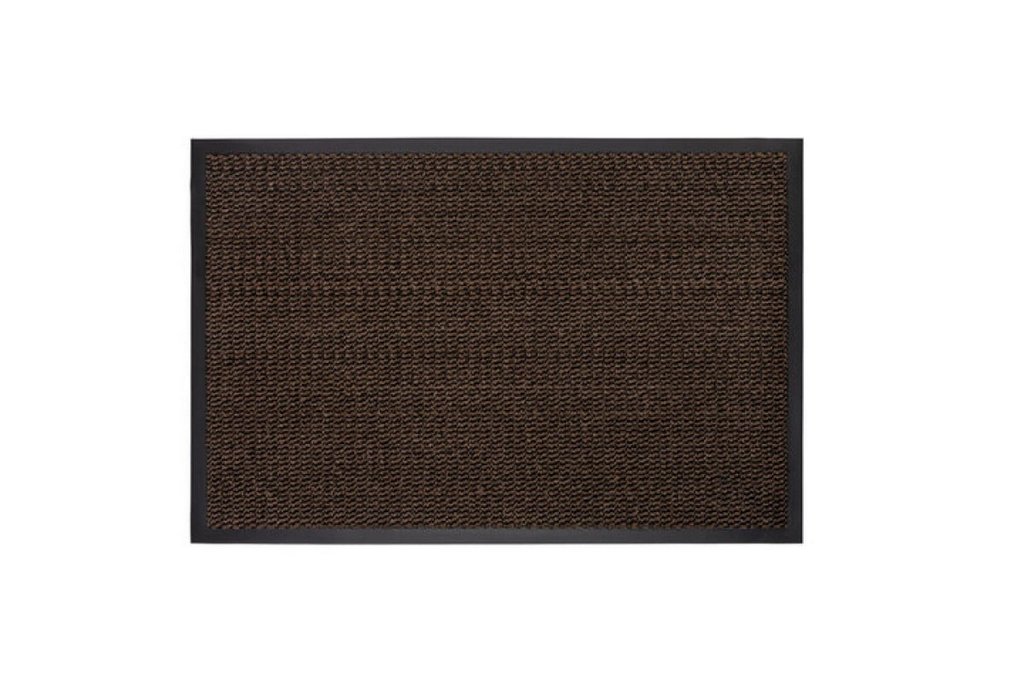 Коврик придверный влаговпитывающий 60x90 см Тафтинг, коричневый, LAIMA EXPERT