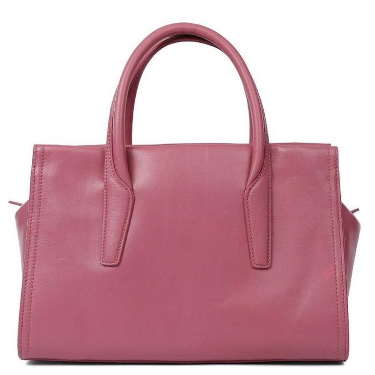 Сумка женская LEO VENTONI 28,5*19,5*14,5см, нат. кожа, розовый