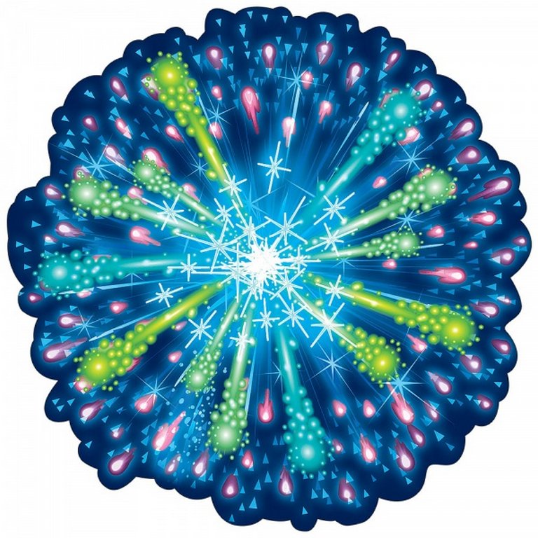 Наклейка оформительская на скотче военная 146*146мм "Салют"