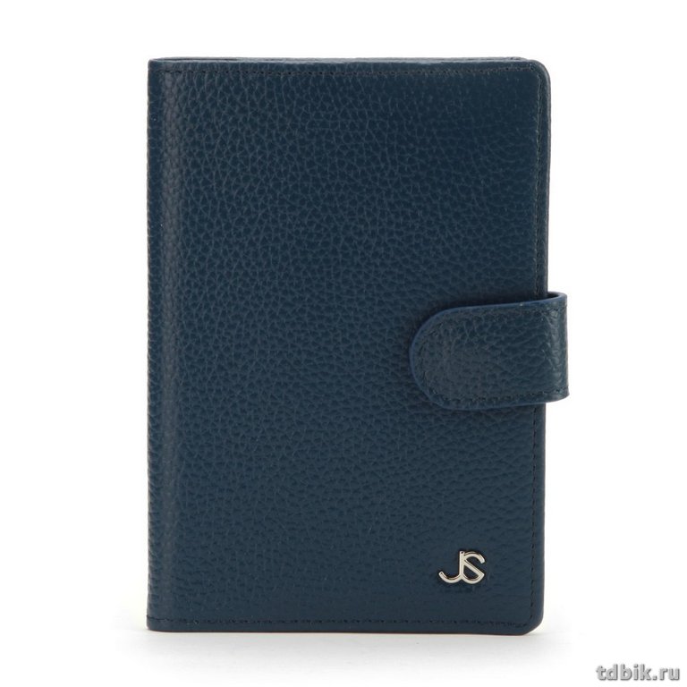 Обложка для документов Jane's Story нат. кожа,  синяя