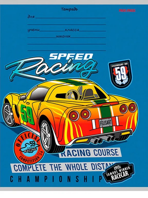 Тетрадь 12 лист лин. косая А5 "МИКС"