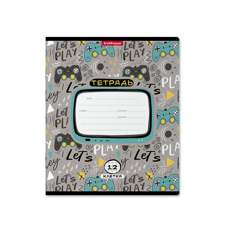 Тетрадь 12 лист кл. А5 "Gamepad" ассорти