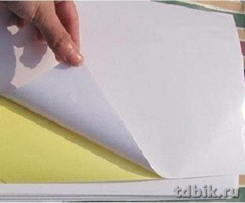 Бумага самоклеящаяся Рафлакоат  (пост) 500*700 TCF-белый полуглянцевый
