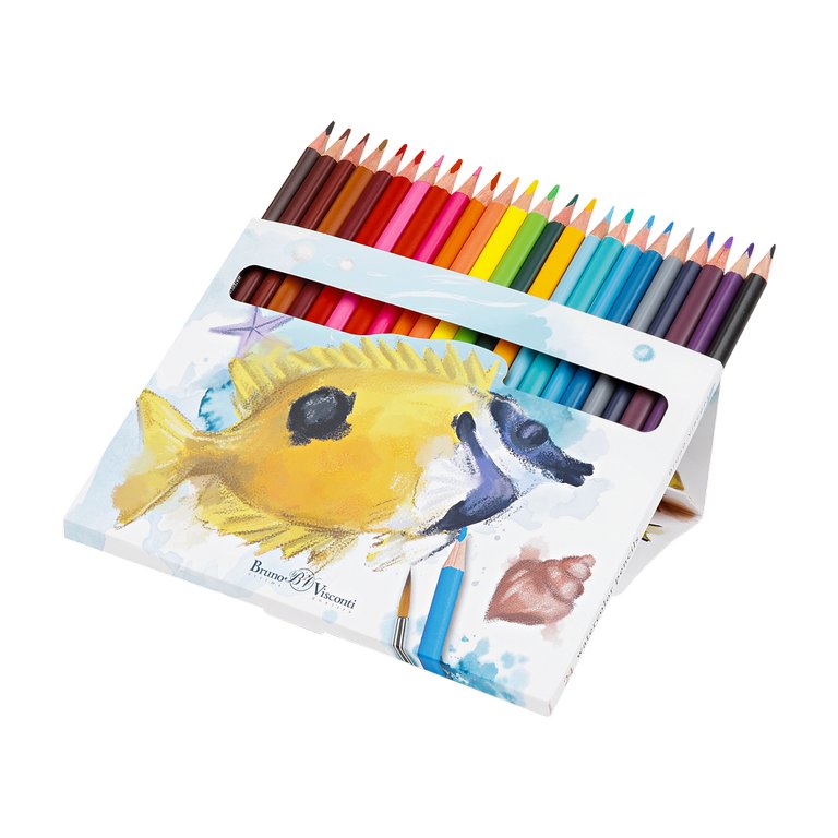 Набор карандашей акварельных 24 цв. BrunoVisconti "DreamWorld"