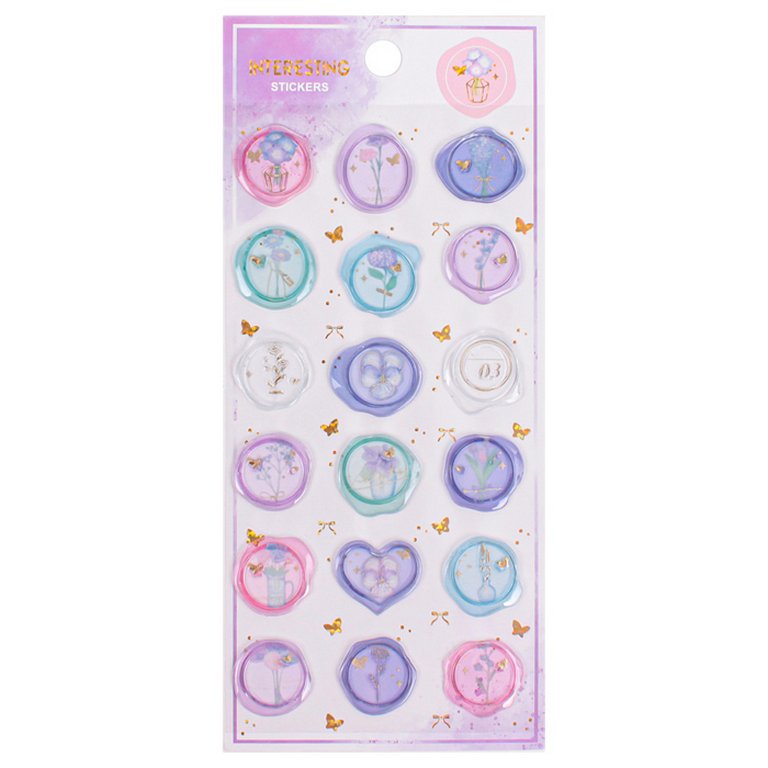 Наклейки  9,5 х 20,5см "Ассорти" Darvish