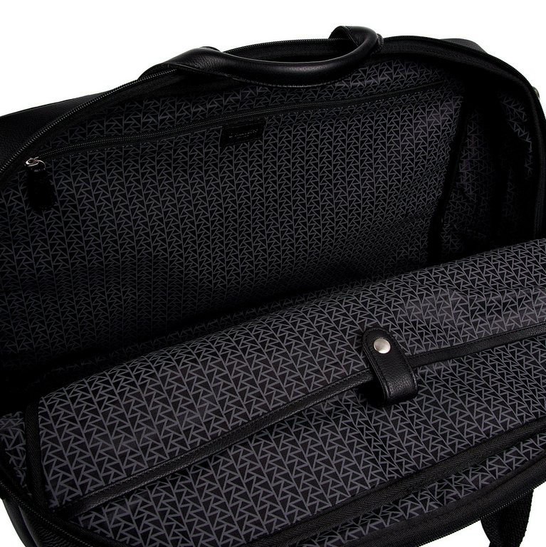 Сумка дорожная Dr.Koffer 50х35х17см нат. кожа, черный