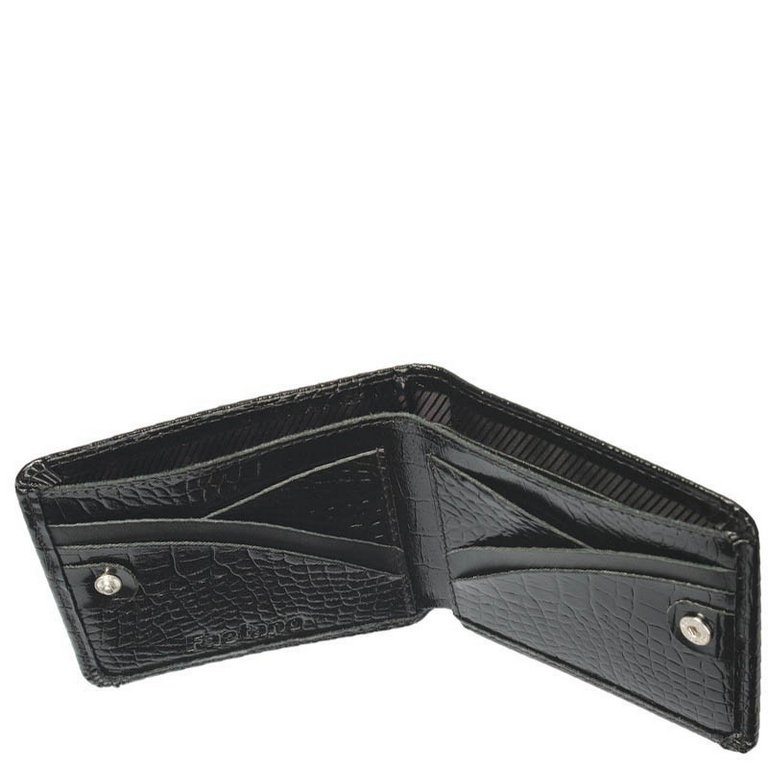 Портмоне Faetano "Геккон" малое, нат. кожа, черный