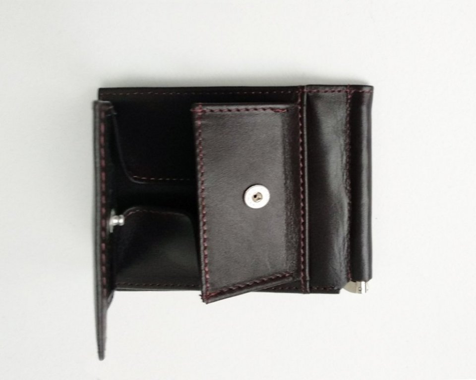 Зажим для денег D.Morelli "Данте" нат.кожа, коричневый