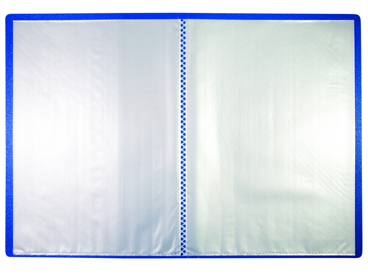 Папка А5 20 прозр.вклад. пластик 0,55 мм синяя inФОРМАТ