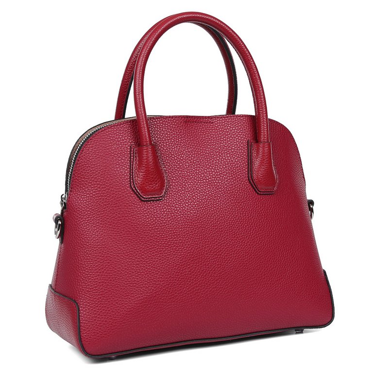Сумка женская FABRETTI 31*25*13см, нат. кожа, бордовый