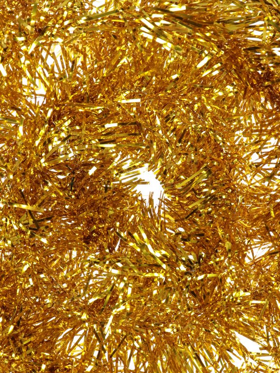 Мишура d  70мм, длина 2м "Новогодняя" цвет золото MILAND