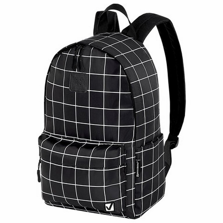 Рюкзак молодежный женский BRAUBERG POSITIVE "Checkered" 42*28*14 см, карман-антивор