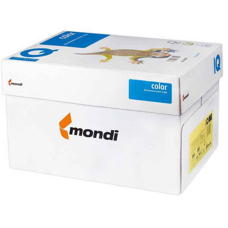 Бумага IQ trend 80 А4 34, 100 лист/уп, лимонно-желтый