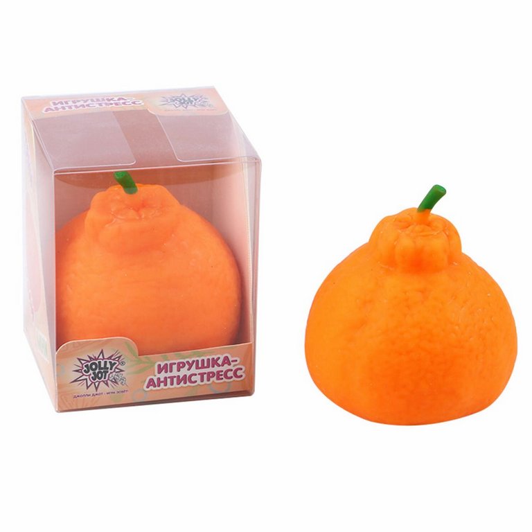 Мялка "Мандарин" 6*9 см цв. оранжевый JOLLY JOT