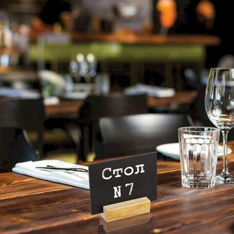 Держатель для ценника деревянный  7х3х2 см, настольный горизонтальный (набор 8 шт) BRAUBERG