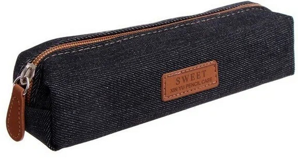 Пенал  универсальный Calligrata "Джинс" 20,5*3,5см ассорти